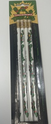 Vintage Teenage Mutant Ninja Turtles Pencils- 1989 Sealed New-4 pencils/pack