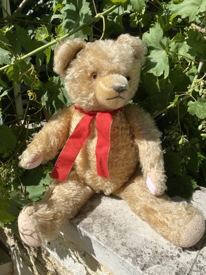 24 antique Hermann German Teddy Bear Mohair Plush Straw-stuffed  Ca.1930 s Sweet
