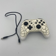 Easysmx White Cracked Pattern Wireless Game C...