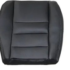 Front Driver Side Bottom Lower Replacement Leather Seat Cover Black -Black