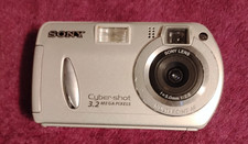 Sony Digital Camera Cybershot DSC-P32 3.2MP Silver Point And Shoot Tested Works