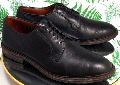 ALLEN EDMONDS BLACK HILLS BLACK LEATHER OXFORDS DRESS SHOES US MENS SZ 10.5 D