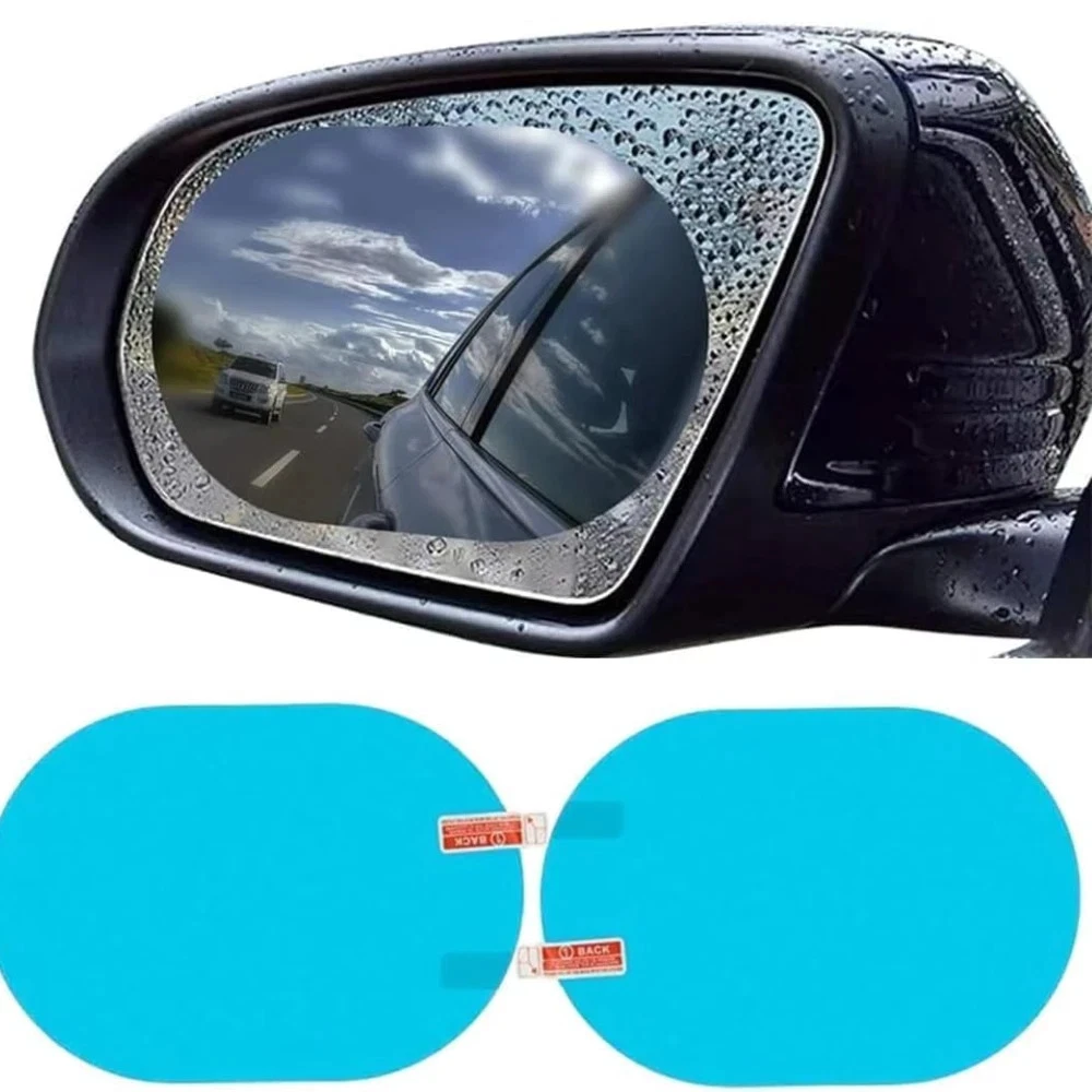 2x Car Anti-fog Rainproof Sticker Side Mirror Window Protective Film Rain Shield