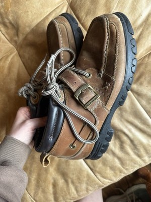 Ralph Lauren Polo Sport Brown Leather Ankle Hiking Boots Mens Size 8.5 D