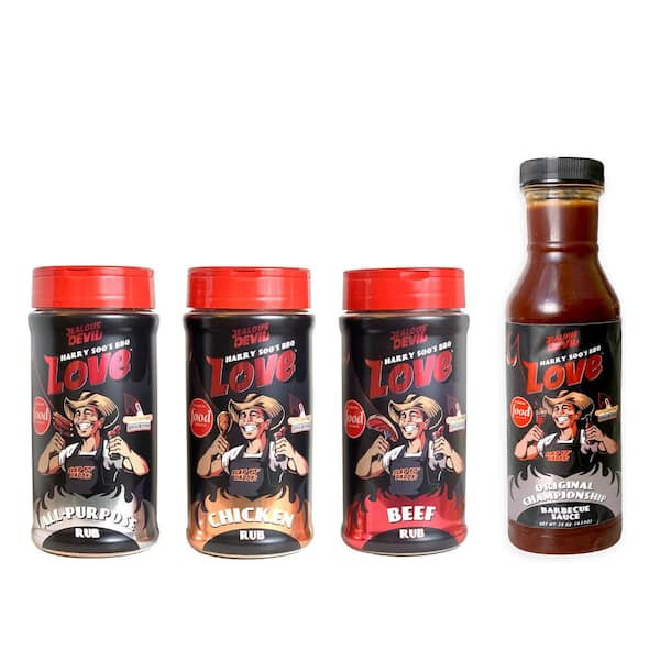 Harry Soo BBQ Love Rub Trio for Beef Chicken and All-Purpose Grilling