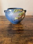 New ListingVintage Roseville Snowberry IJ-4 Persian Blue Jardiniere 4.25" Tall