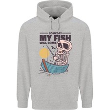 Fischen My Fisch Will Venir Lustig Fischer Herren 80% Baumwolle Kapuzen