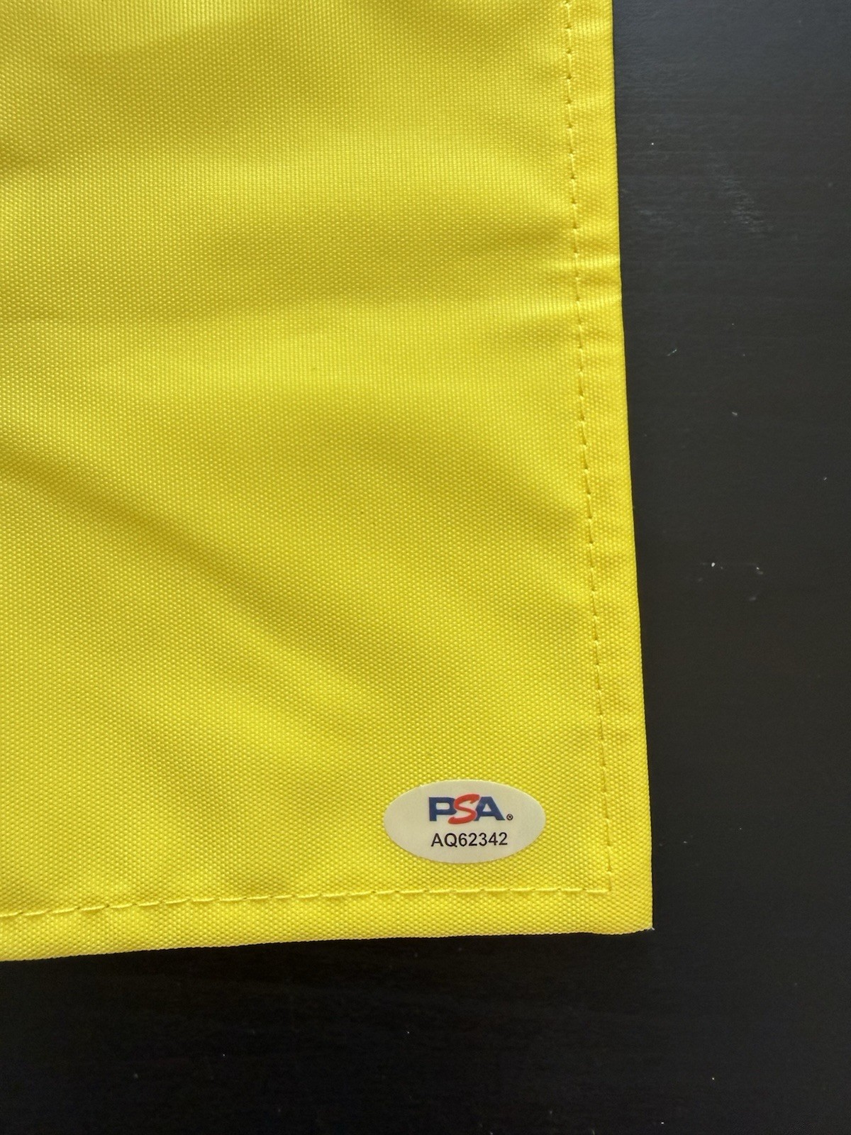 Rory Mcilroy Signed Autographed 2025 Masters Flag Grand Slam PSA DNA COA view 3