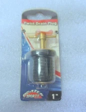 A20N Boater Sports 54844 Twist Drain Plug 1" Brass OEM New Factory Boat Parts