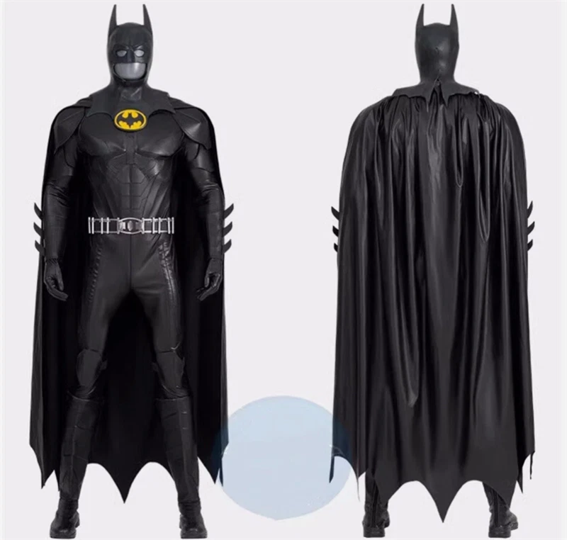 Michael Keaton Batman Juegos con disfraces Para hombres Capa Máscara Zapatos Trajes Disfraz de Halloween Foto 3 de 4