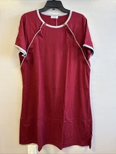 Ekouaer Maternity Nursing Nightgown Button Nightdress Size XL