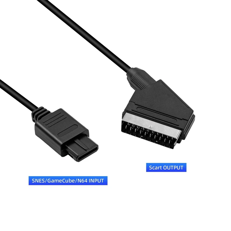 Mcbazel RGB Scart AV Cable for SNES Gamecube(Ngc) N64 NTSC - Image 2 of 4