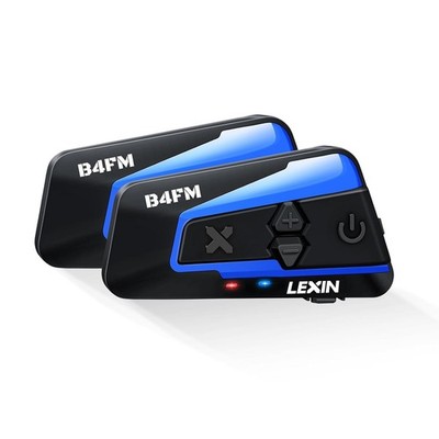 LEXIN B4FM Motorrad Bluetooth Headset Helm Intercom 10 Fahrzeuge 2000