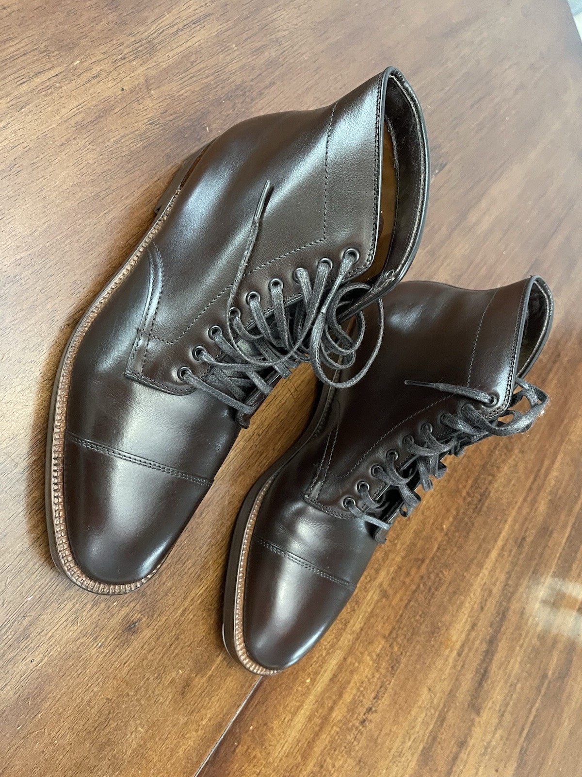 Alden 3912 Dark Brown Calfskin Cap Toe Boot