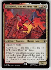 Daredevil, Man Without Fear Rare Marvel Super Heroes 213 MTG Near Mint 2026
