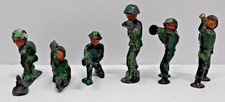 Vintage 1940s WWII Cast Metal Soldiers, Set of 6