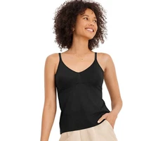 Jockey Women's Shaper Sz L Skimmies Underarm Smoothing Cami Black A648726