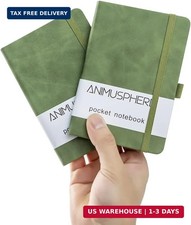 2Pack Pocket Notebook Small Notebook Journal Notebook 4 inches x 5.7 inches 200