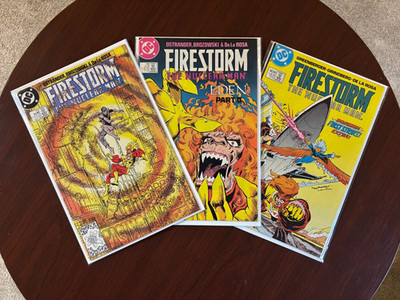(Lot of 3 Comics) Firestorm the Nuclear Man (DC 1988) #75 #78 #80 Power Girl