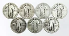 *LOT OF 7 STANDING LIBERTY SILVER QUARTERS* NR #G4094