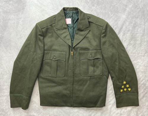 Vintage Military Blouse 50s Wool Jacket Size 38 San Jose Uniform & Emblem