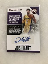 2017-18 Panini Chronicles Josh Hart AUTO /149 RC #CA-jHT Basketball Lakers