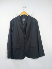 Express Slim Black Washable Everyday Performance Suit Jacket Large 248