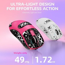 ATTACK SHARK X3 Lightweight Wireless Gaming Mouse, 49g Tri-Mode BT 2.4G USB-C 21