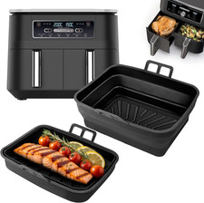 2 PCS Pieghevole Contenitori per Friggitrice Ad Aria Ninja AF300EU AF400EU Ninja