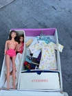Vintage Talking Barbie Matel 1967 pull string with cloths and case outfits