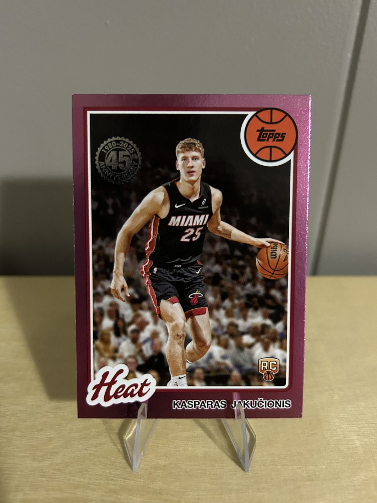 2025-26 Topps - 1980-81 Topps Basketball Kasparas Jakucionis #80BK-66 Pink (RC)