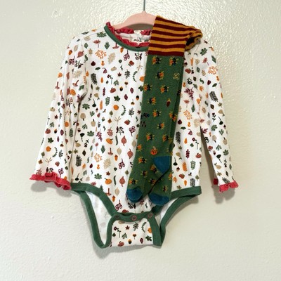 Matilda Jane bodysuit and tights set 12-18M