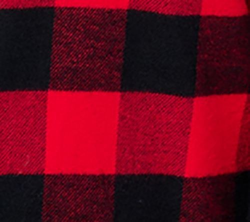 Top para mujer Denim & Co talla grande 2X Co. Buffalo a cuadros botón delantero rojo A624130 - Imagen 3 de 4