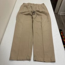 Polo Ralph Lauren Mens Pleated Chino Pants 36x32 Tan Khaki 987819727GZ 4001