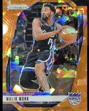 Panini 2024-25 Prizm Malik Monk #93 Sacramento Kings Orange Ice Prizm NBA Card