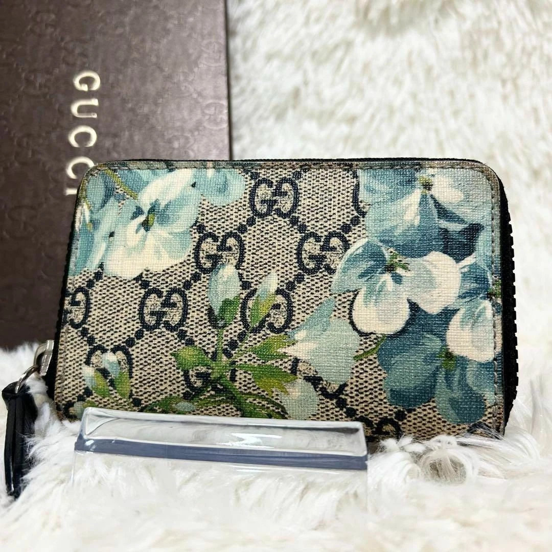 Porte monnaie Gucci bon état Blooms Supreme Blue