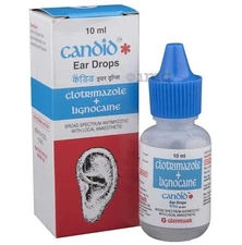 2x Candid Ear Wash Drop for fungal infection in ear - 10 ml