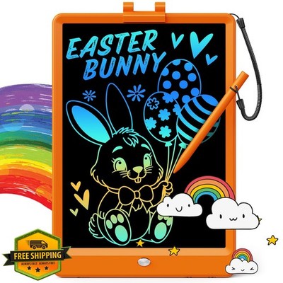ORSEN 10 Inch LCD Writing Tablet Orange Doodle Board Kids