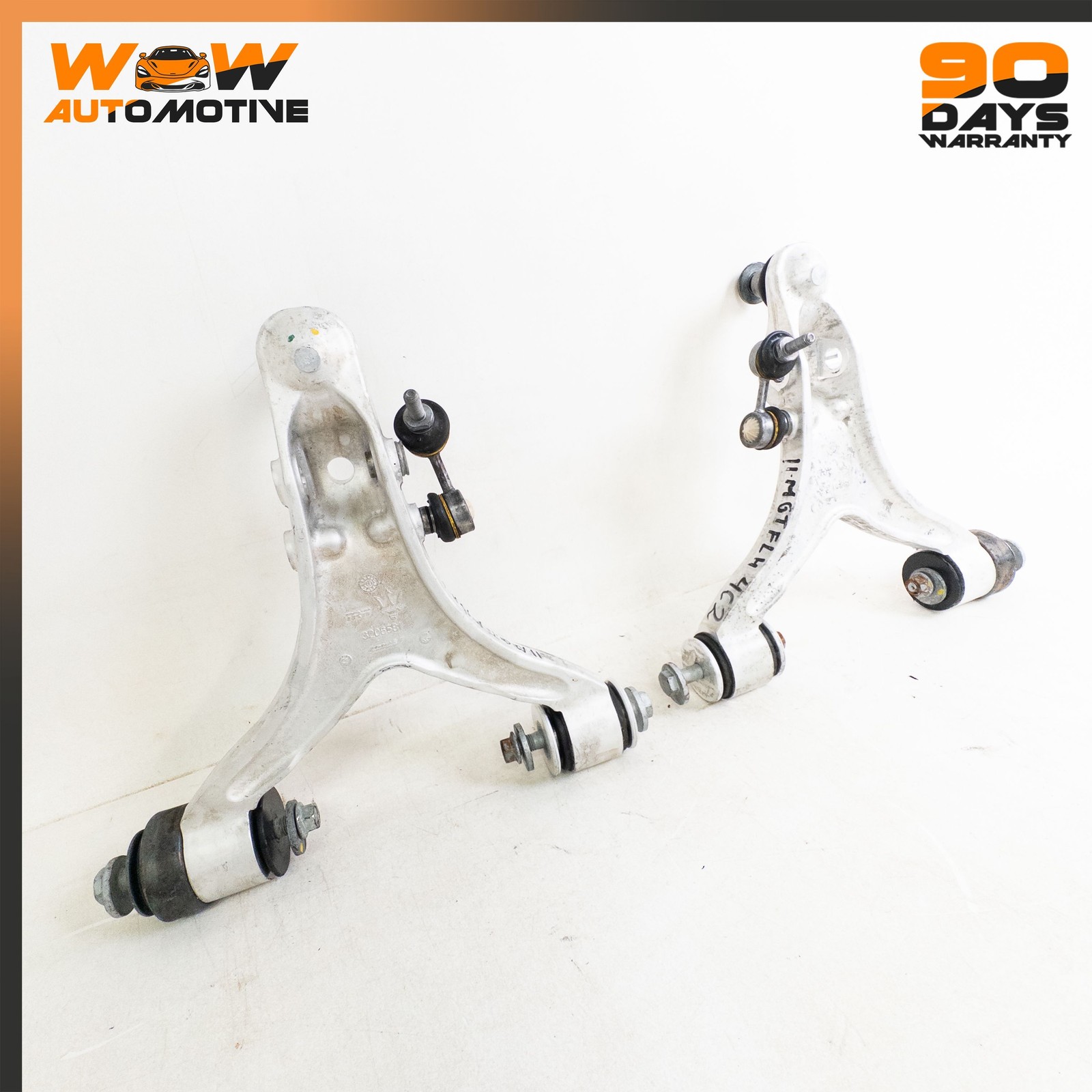 08-19 MASERATI GRANTURISMO FRONT LEFT RIGHT UPPER CONTROL ARM ASSEMBLY SET OEM