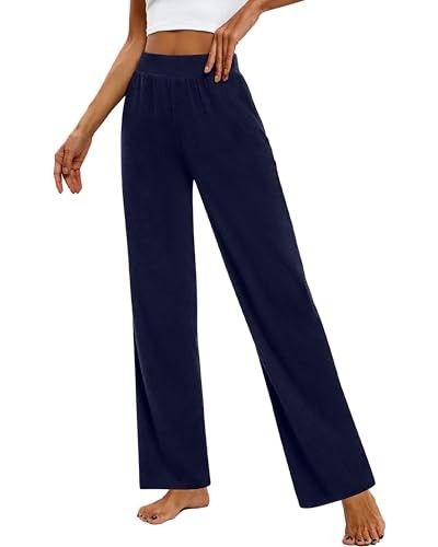 HUUKEAY 3 Pack Women's Lounge Pants Cozy Wide Leg Lounge Pants - Size XXL - Picture 2 of 5