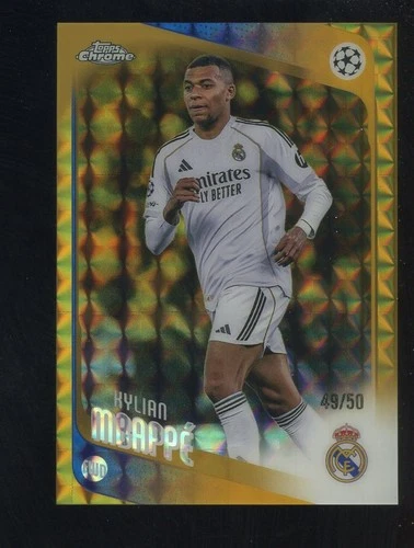 Kylian Mbapp 2025 Topps Chrome Kylian Mbapp Gold