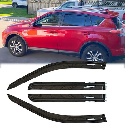Ratzsdala Rainproof Side Window Rain Guards Fit For 2013-2018 Toyota Rav4 4Pcs