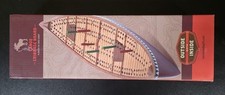 Hand-Painted Canoe Cribbage Board Outside Inside Gifts