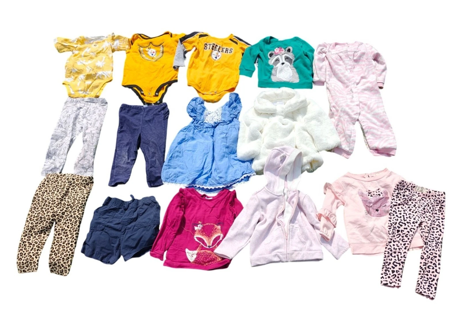 Baby Girl Clothes Lot 18-24 mo 15 Pcs Variety Carters Old Navy Children's Place