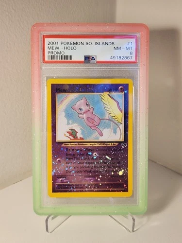 2001 Pokemon TCG Southern Islands Mew #1 Reverse Holo PSA 8
