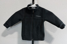 Columbia Black Full Zip Fleece Jacket Size 12-18 Months Baby Toddler