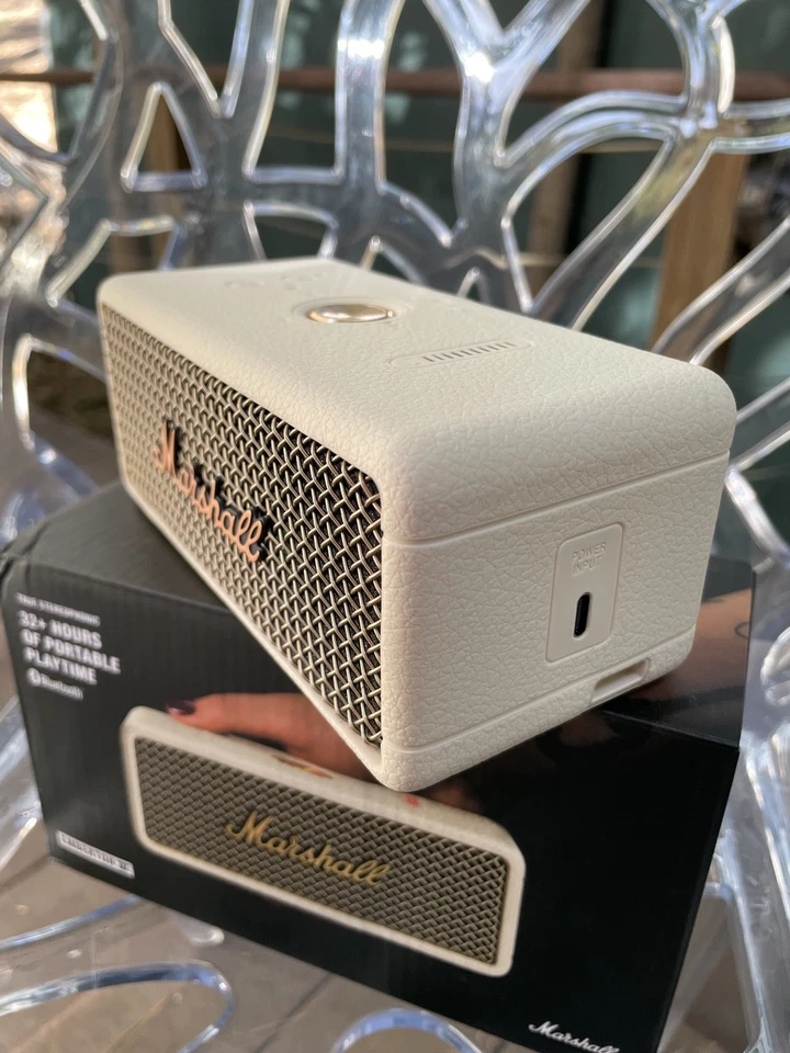 Brand New Sealed Marshall Emberton III Cream White Portable Wireless Speaker - Image 4 of 4