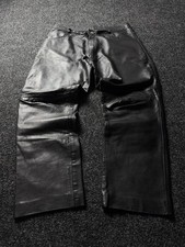 Y2K 00s Vintage Leather Pants Opium Style Alt Biker USA Rare Men  s W34 L27 Size