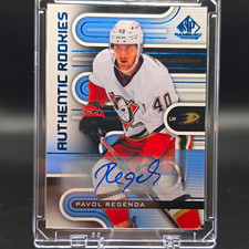 Upper Deck SP Game Used Authentic Rookies Pavol Regenda Auto RC Blue #213