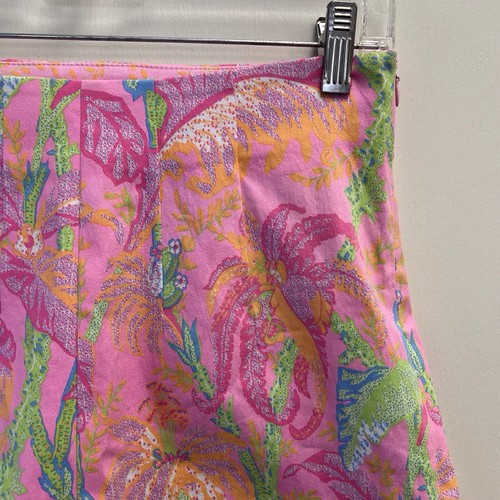 Pantalones Cortos Elásticos GRETCHEN SCOTT Rosa Hoja Y Estampado Floral Para Mujer Talla XS - Imagen 3 de 7